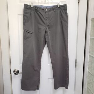Toad & Co Gray Departure Pants Regular Fit Stretch Chino Organic